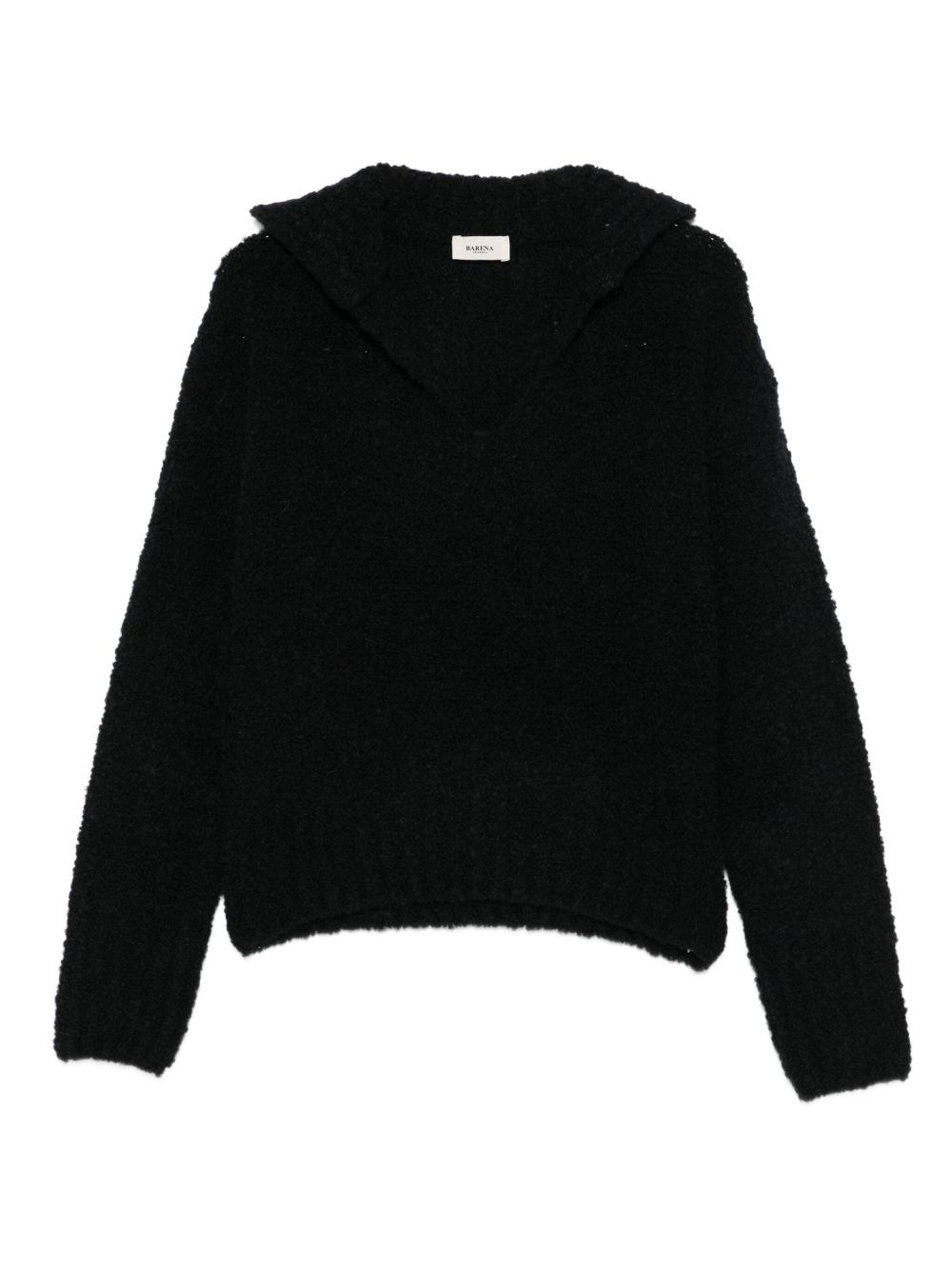 long-sleeve textured sweater - 1