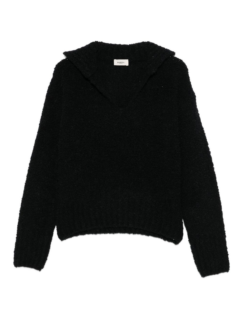 long-sleeve textured sweater 1