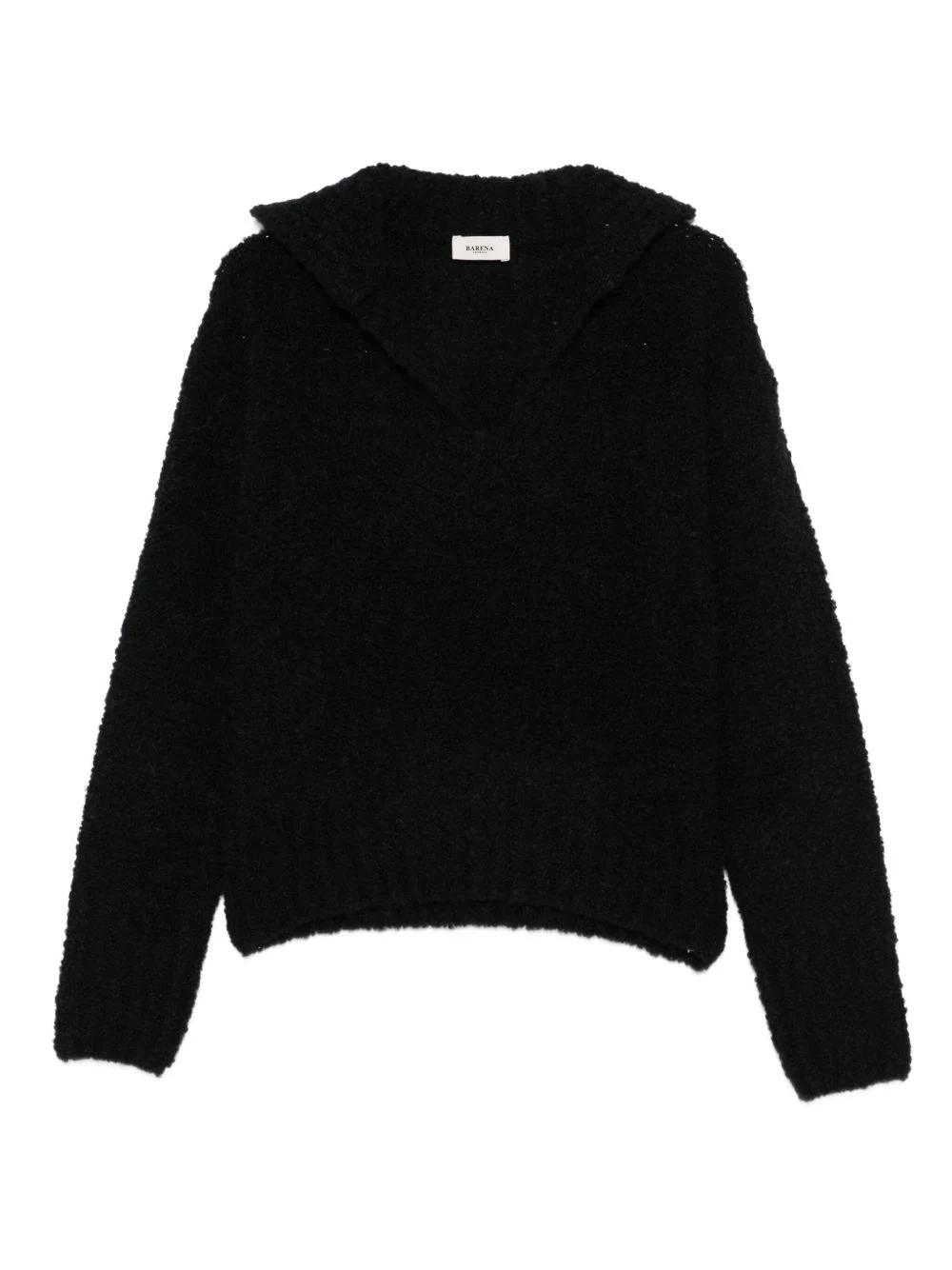 long-sleeve textured sweater - 1