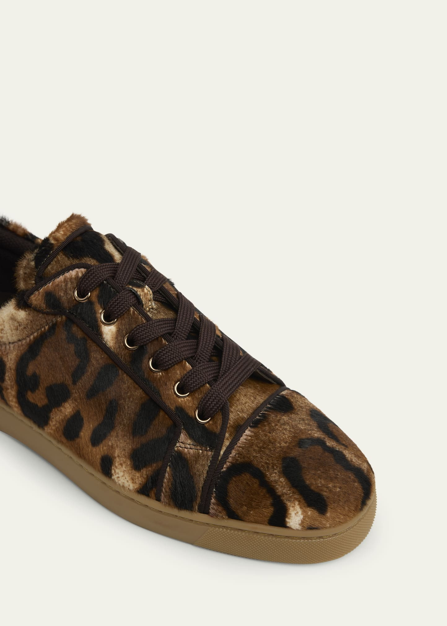 Men's Louis Junior Leopard-Effect Low-Top Sneakers - 4