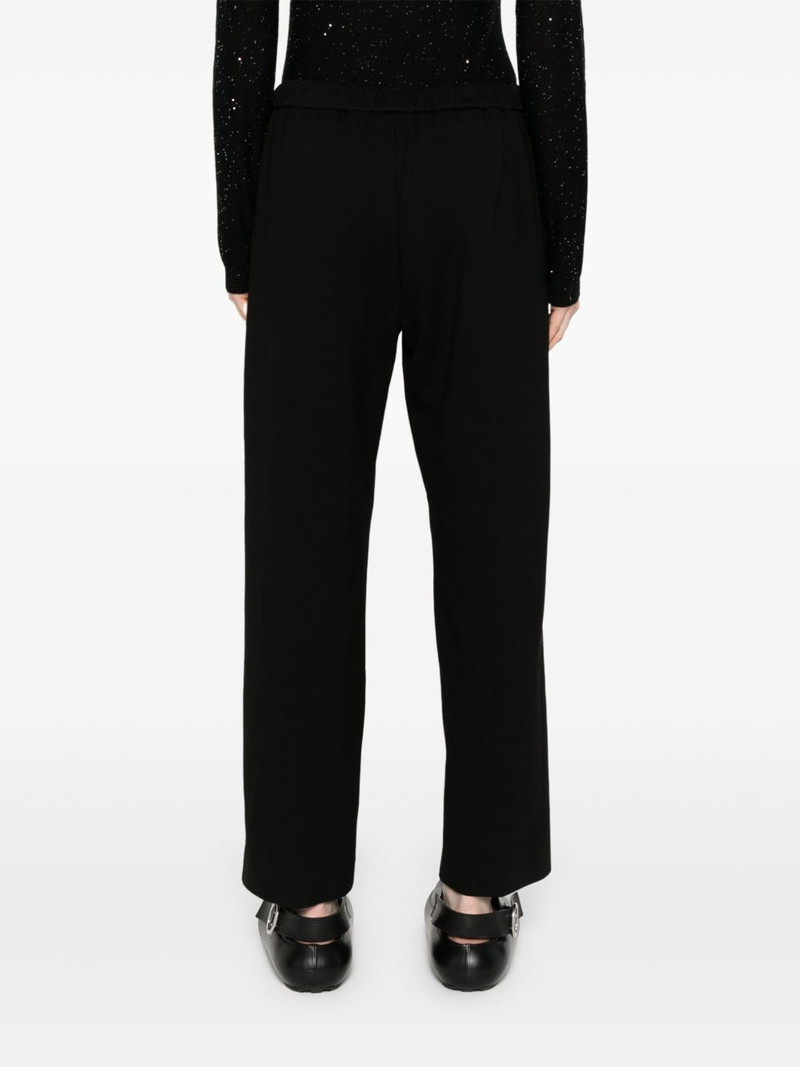 elasticated-waist tapered trousers 4