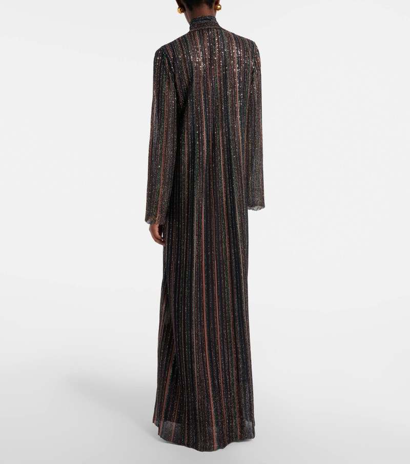 Sequined lamé maxi dress 3