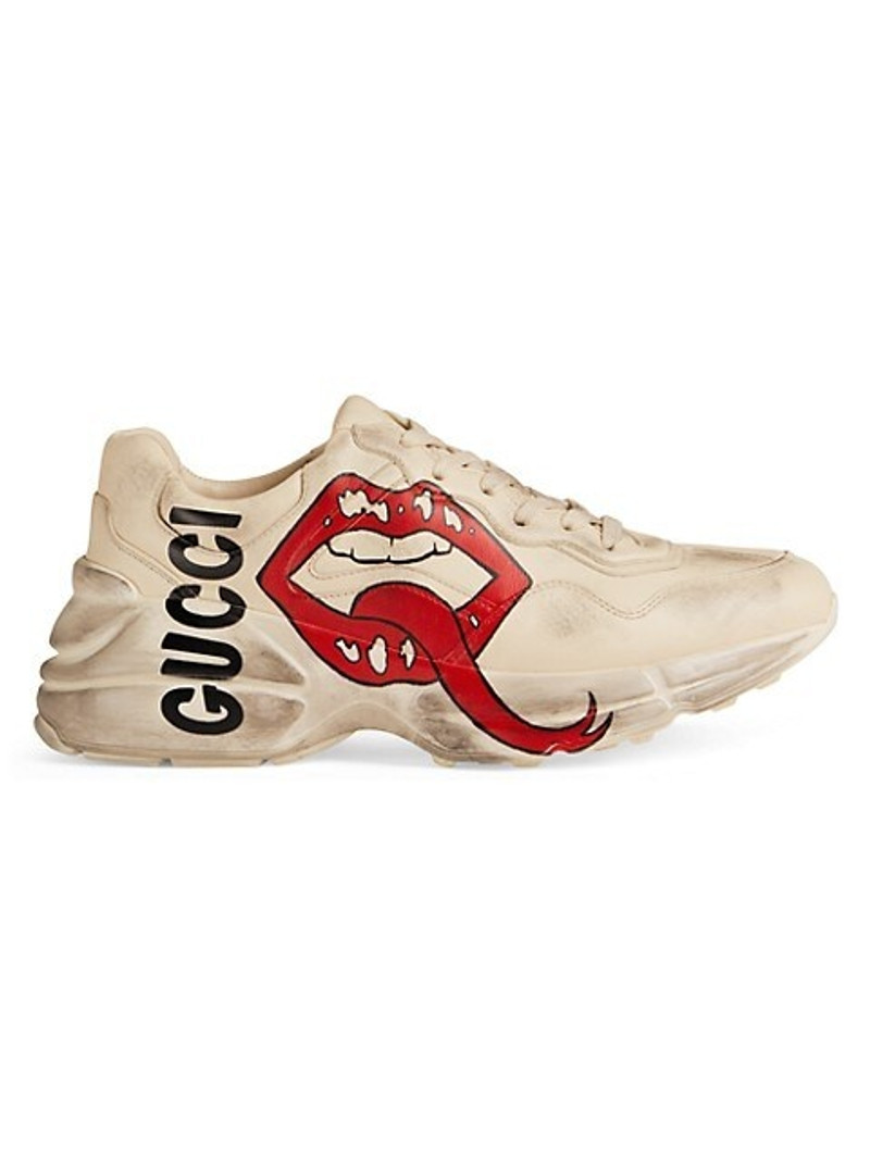 Rhyton sneaker with mouth print - 1
