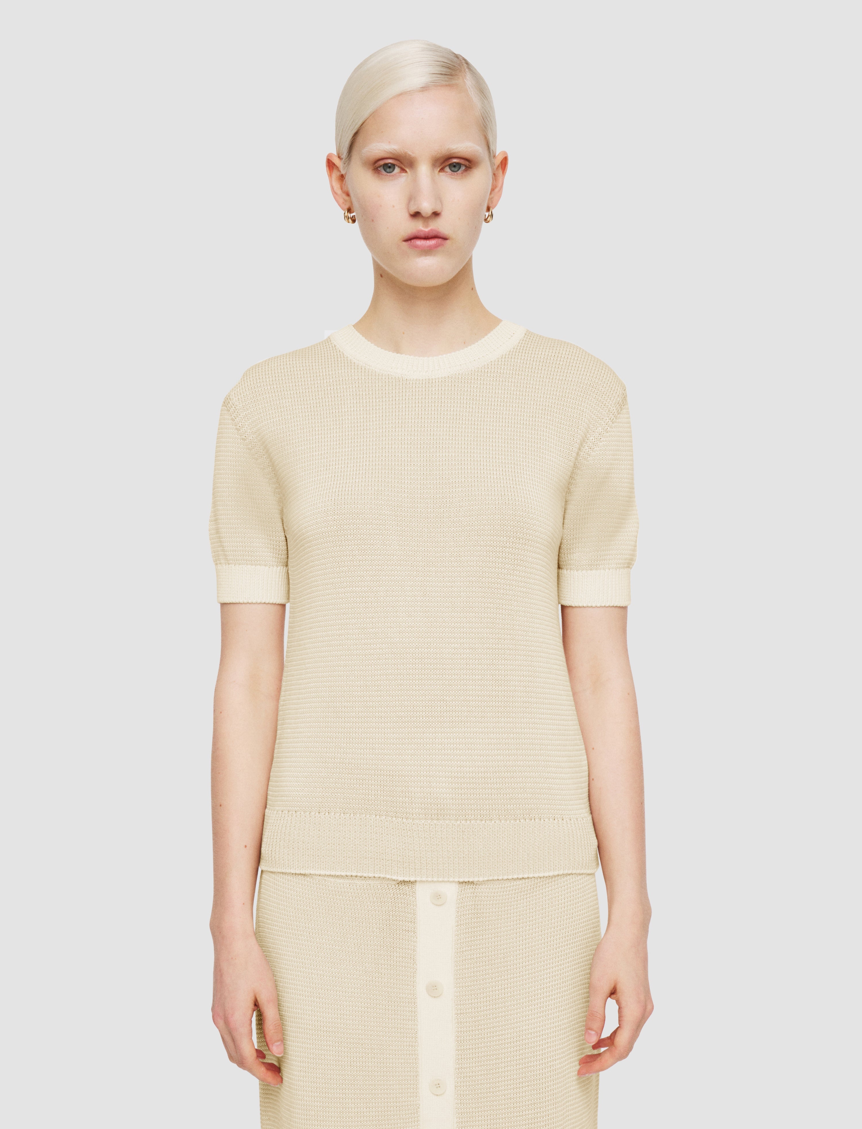 Micro Stripe Knit Top - 3