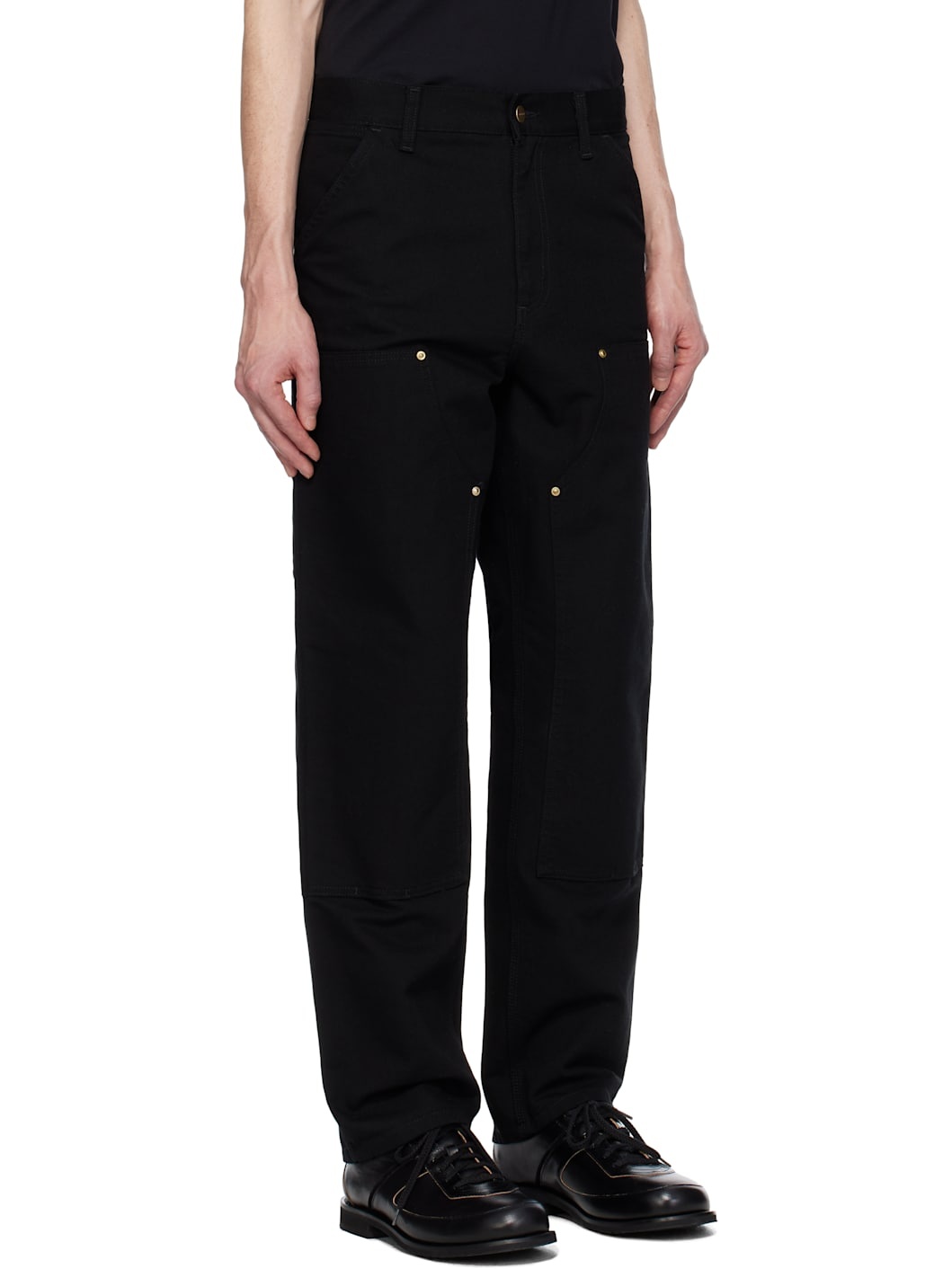 Black  Double Knee Trousers - 2
