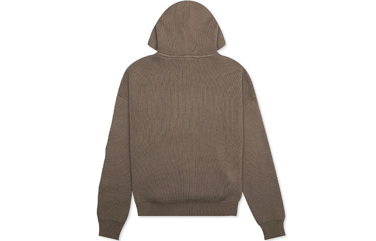 Fear of God Essentials FW20 Knit Logo Hoodie 'Taupe' FOG-FW20-366 - 3