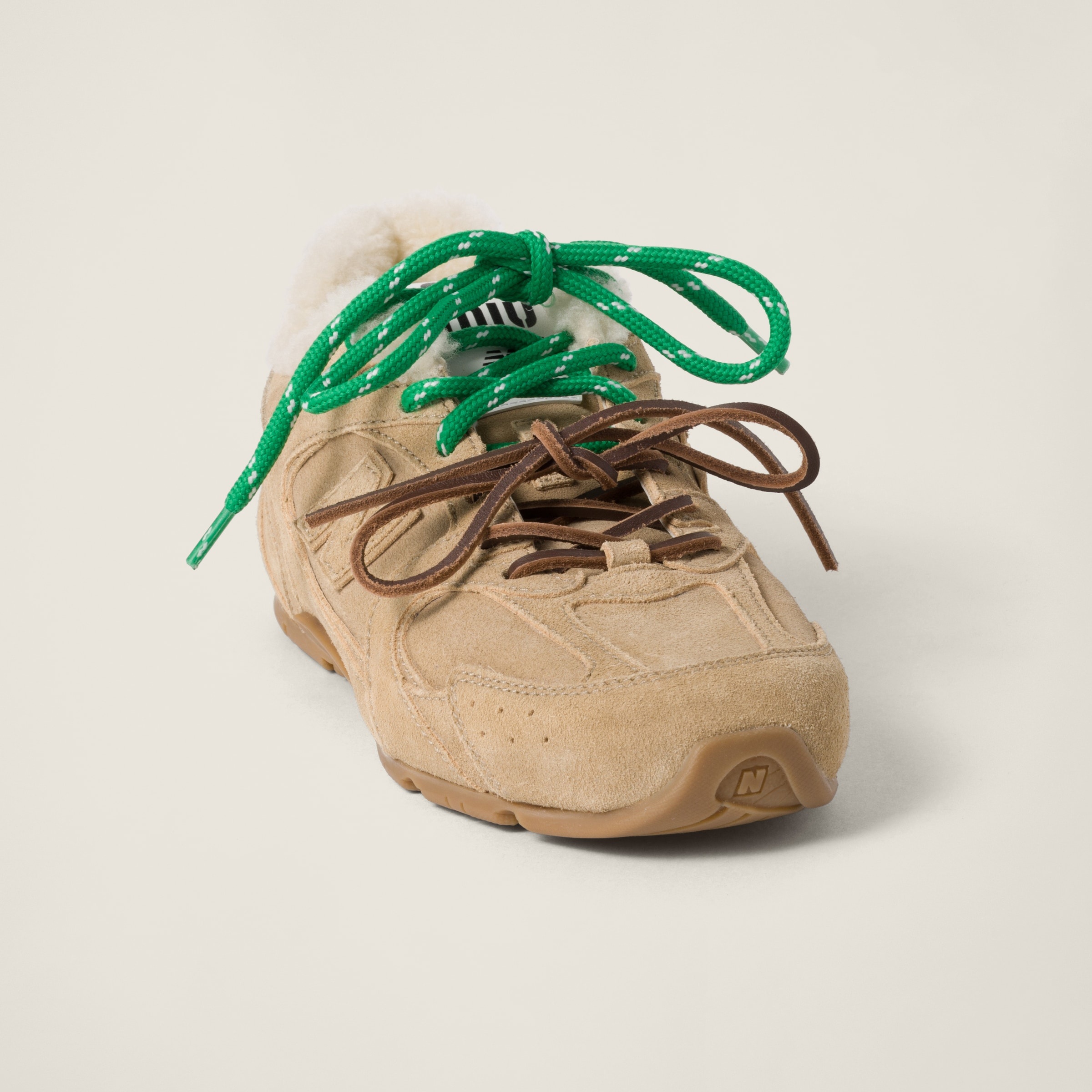 New Balance X Miu Miu 530 SL bleached leather sneakers - 4