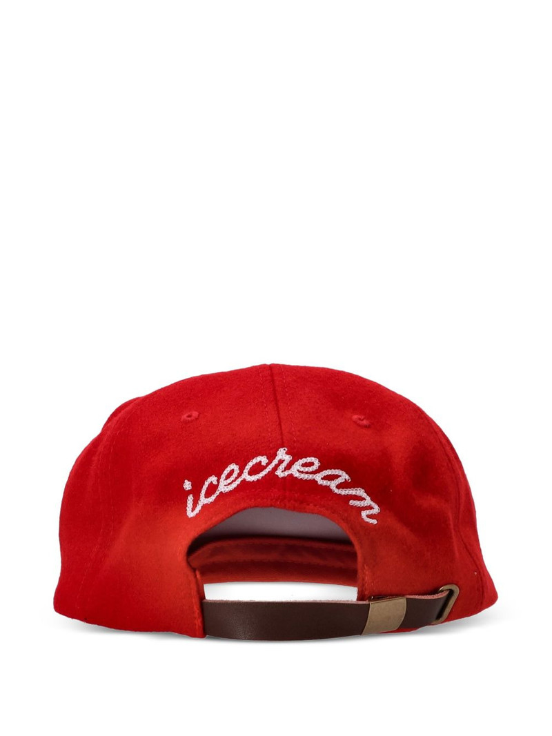 ICECREAM bulldog-embroidered baseball cap outlook