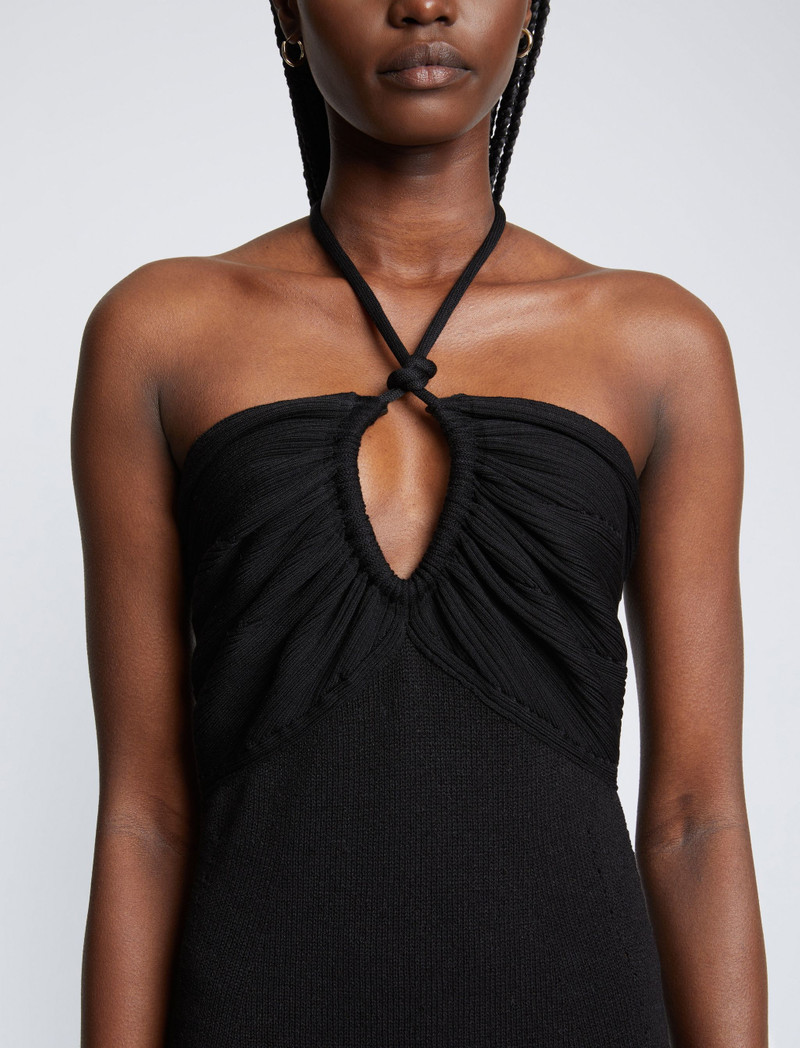 Textured Knit Halter Dress 5