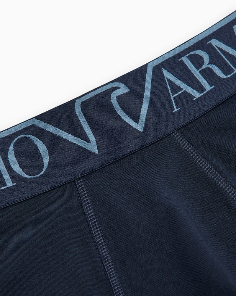 EMPORIO ARMANI ASV Megalogo organic-cotton boxer briefs outlook