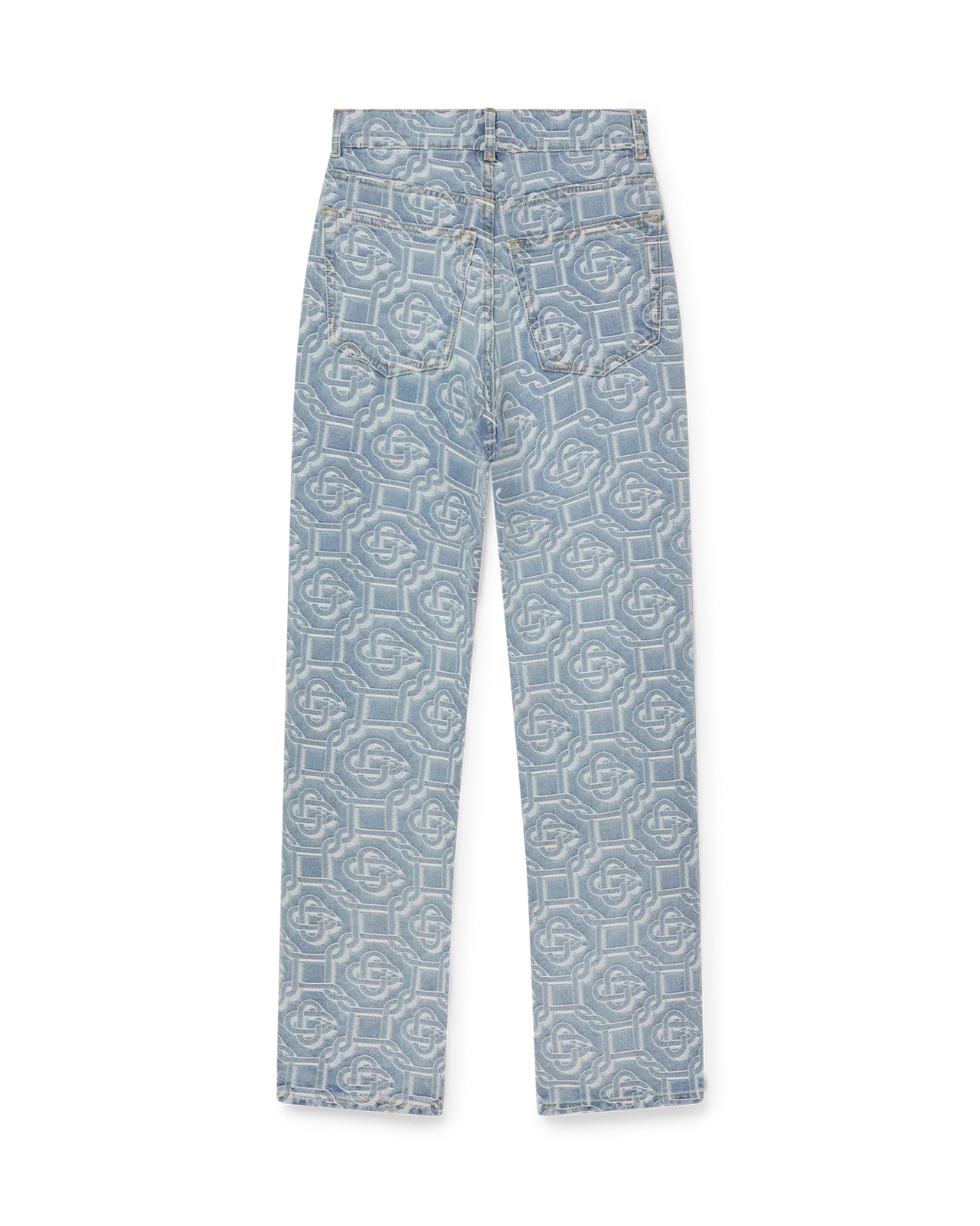 Classic Monogram Bleached Denim Pant - 4