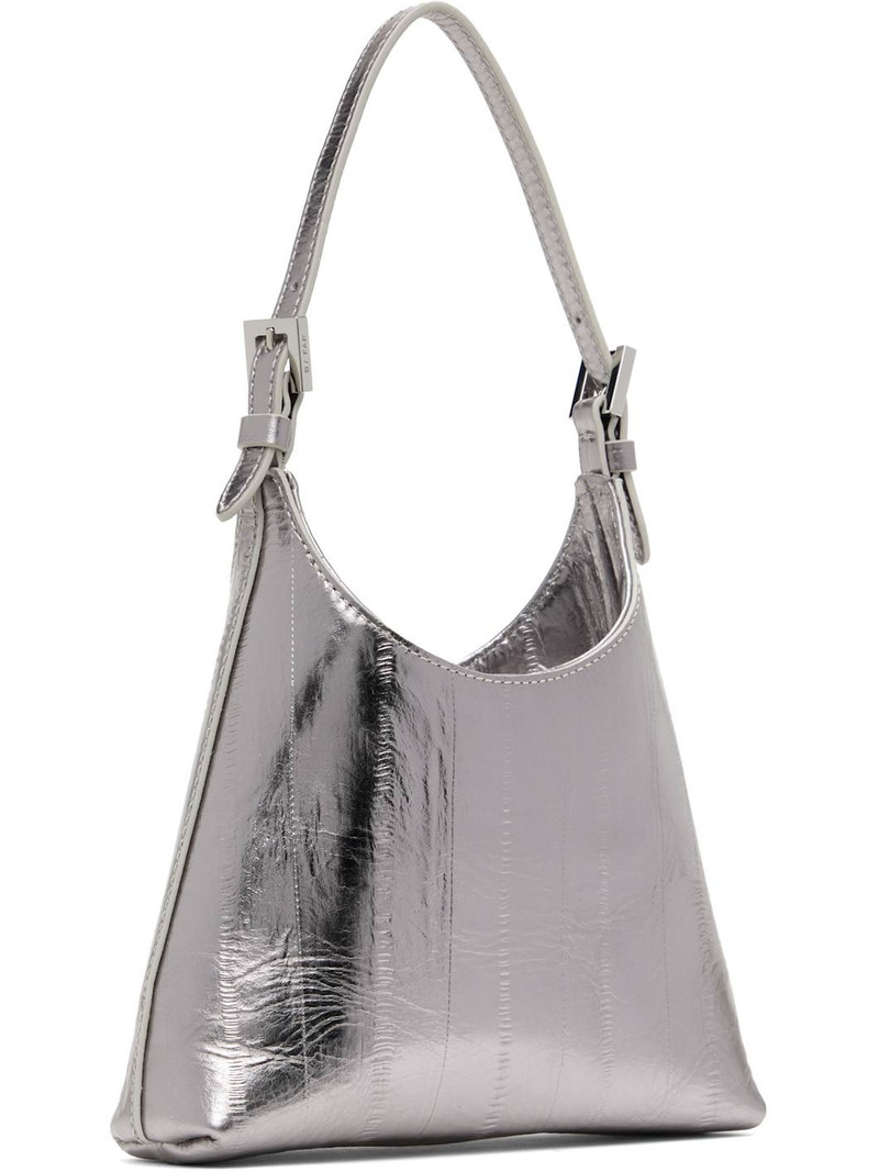 BY FAR Silver Baby Camryn Metallic Leather Bag outlook
