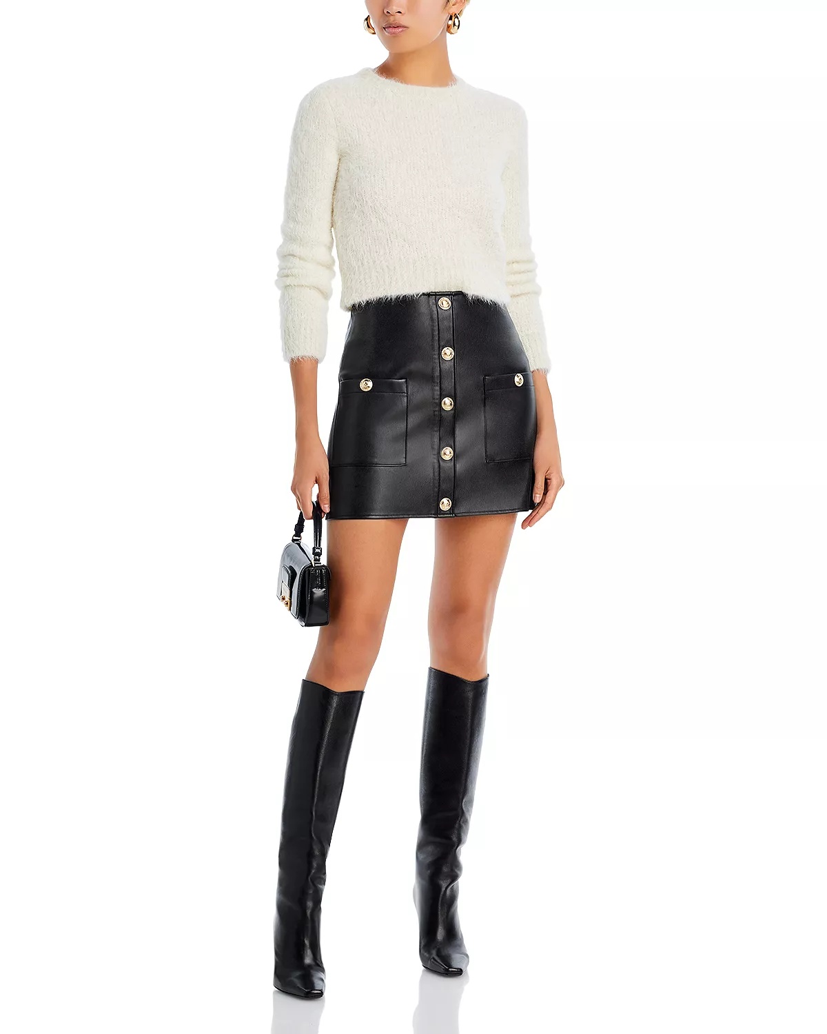 Truman Faux Leather Mini Skirt - 2