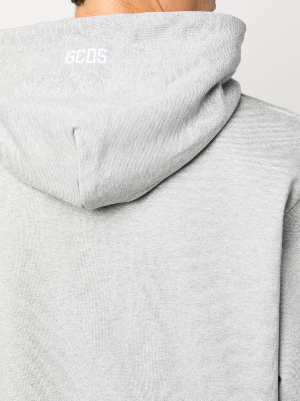 logo-embroidered cotton hoodie - 5