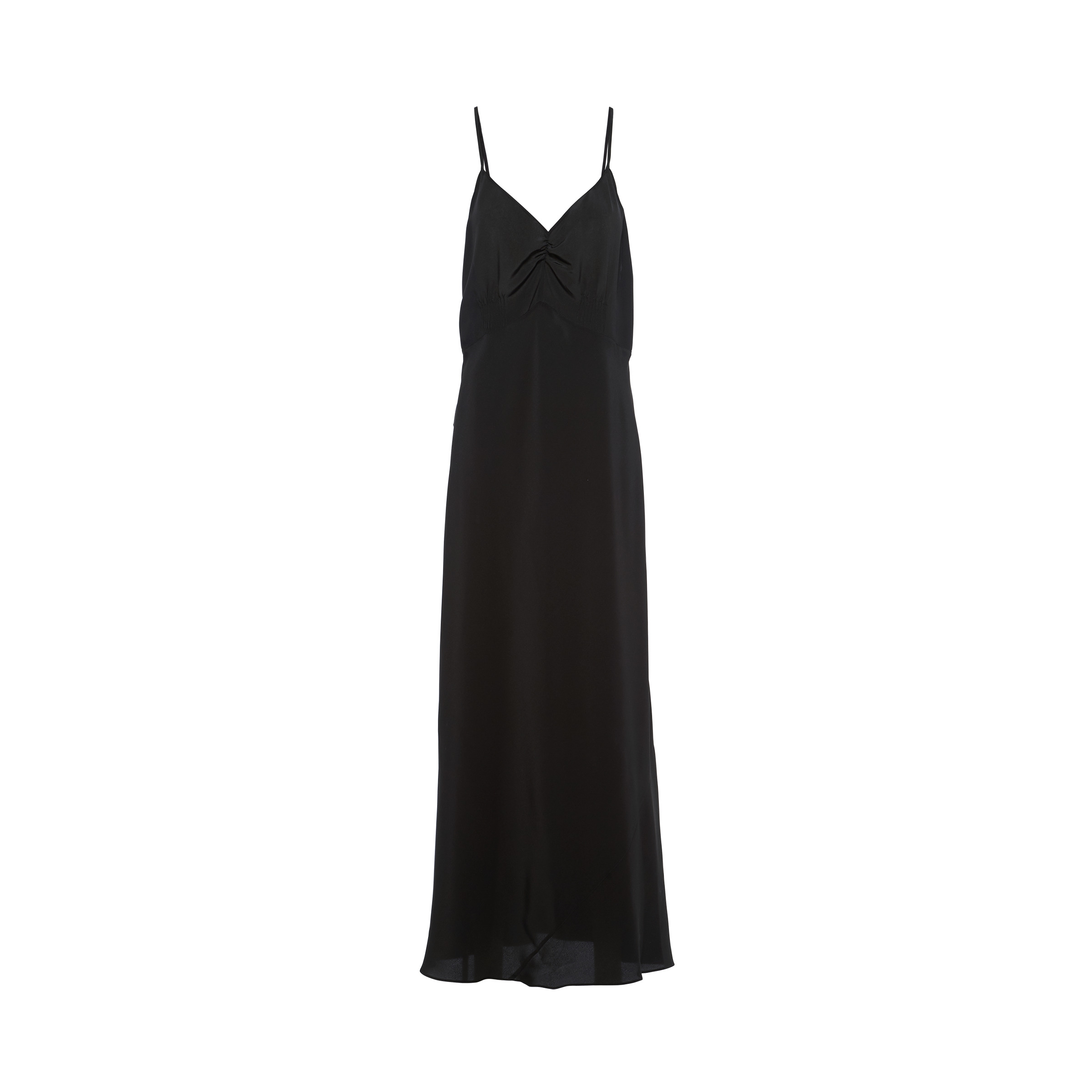 Crepe de chine long dress - 1