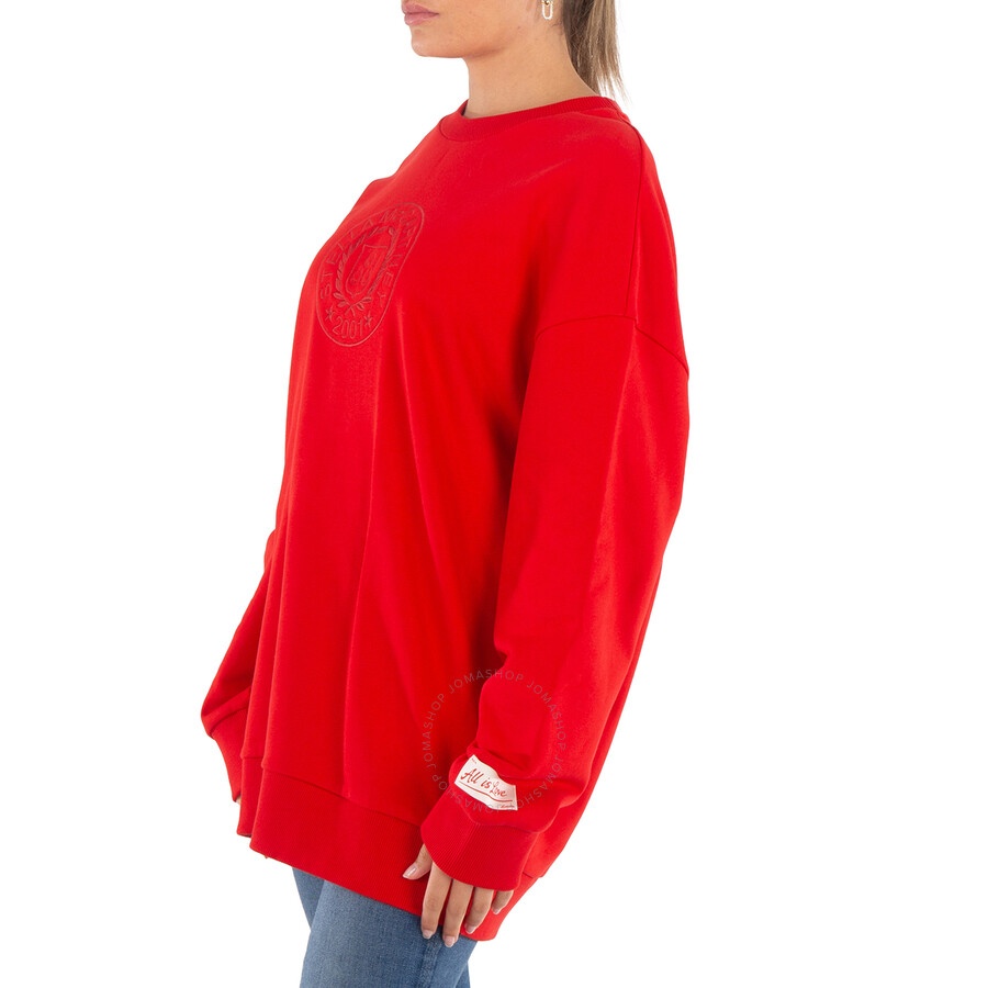 Stella McCartney Red 2001 Logo Crest Embroidred Sweatshirt - 4