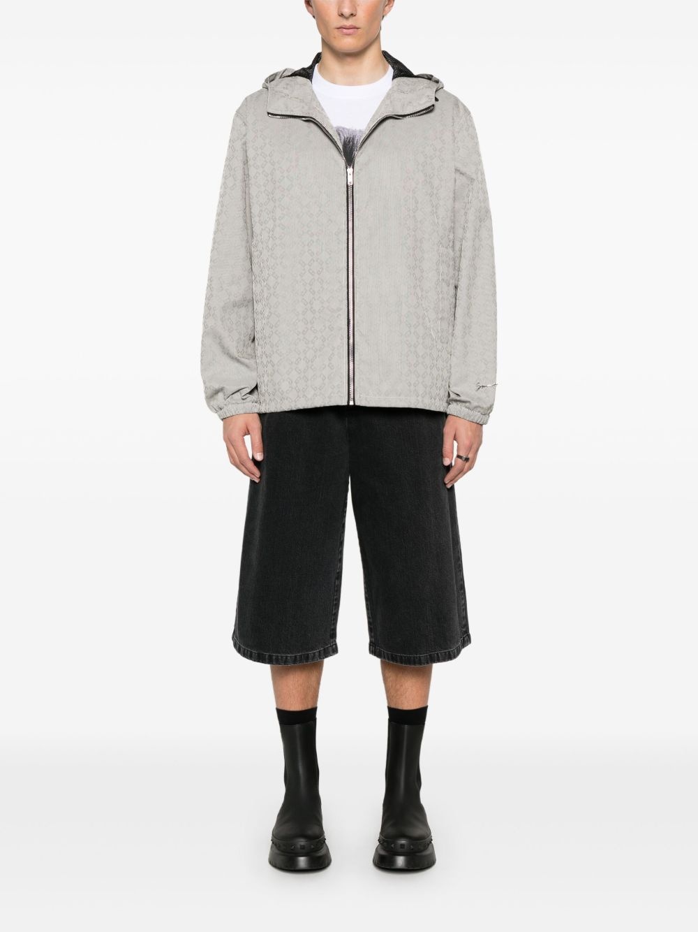 monogram 72-jacquard windbreaker - 2