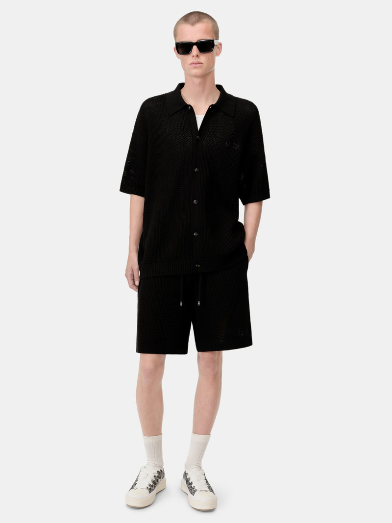 AMIRI AMIRI CROCHET MESH SHIRT outlook