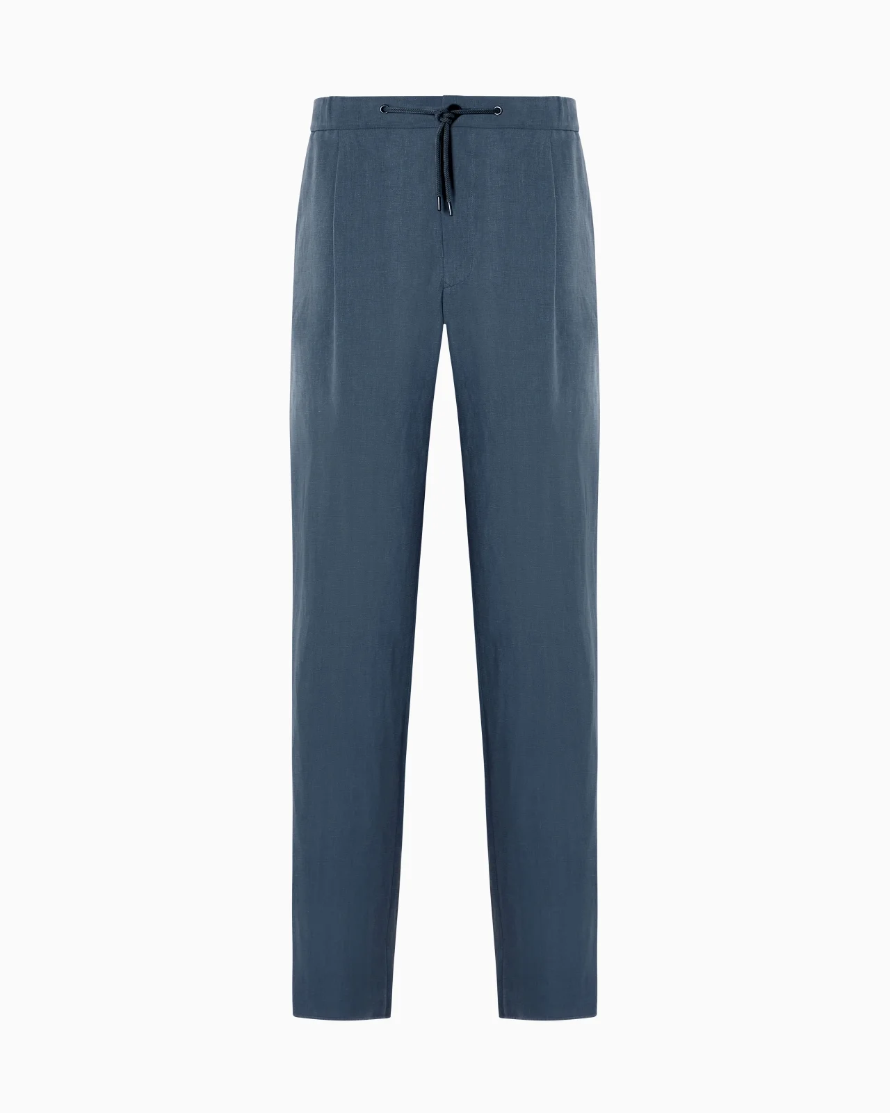 SINGLE-PLEAT, LINEN-CANVAS TROUSERS - 1