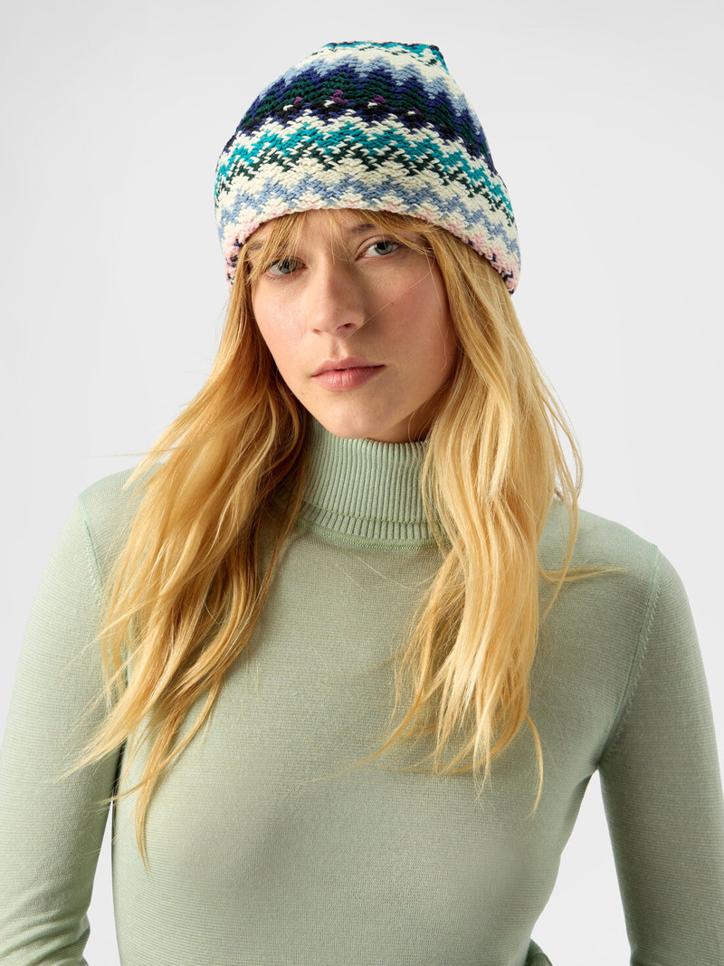 Zigzag wool hat 3