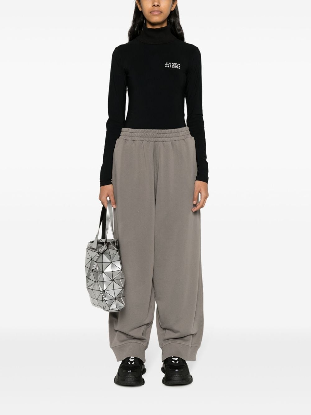 wide-leg jersey track pants - 3