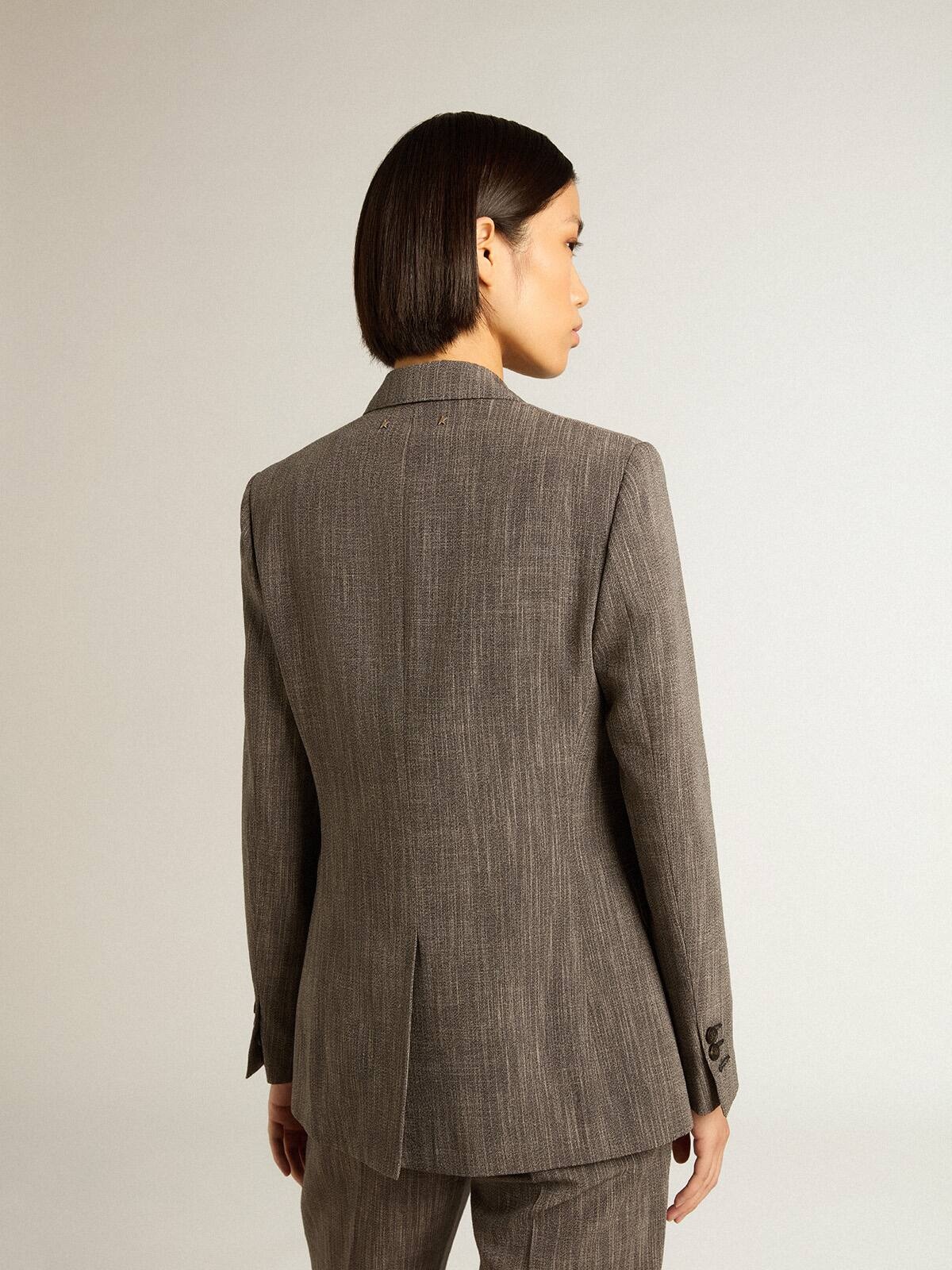 Women’s single-breasted wool blend jacket - 4