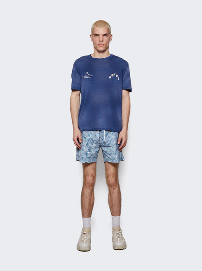 AMIRI Gradient Repeat Swim Shorts Blue outlook