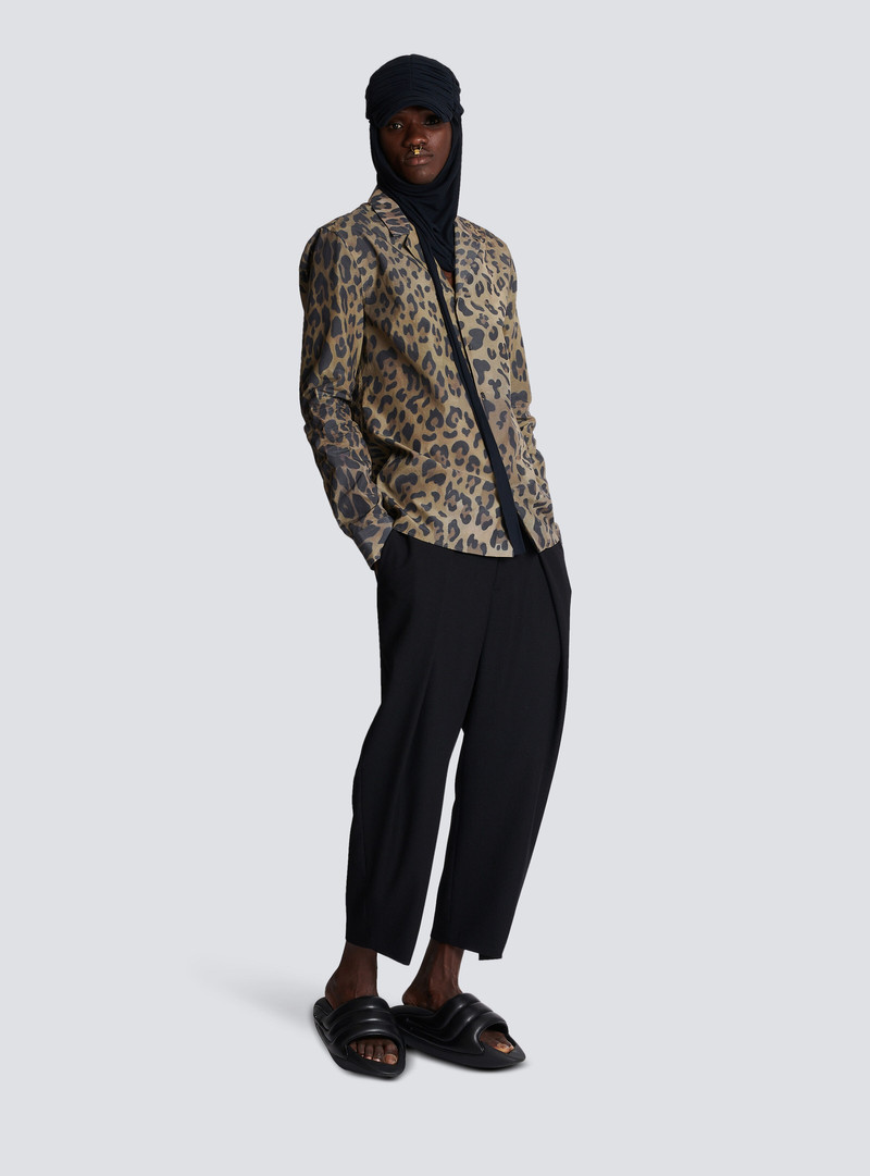Balmain Leopard print pyjama shirt outlook