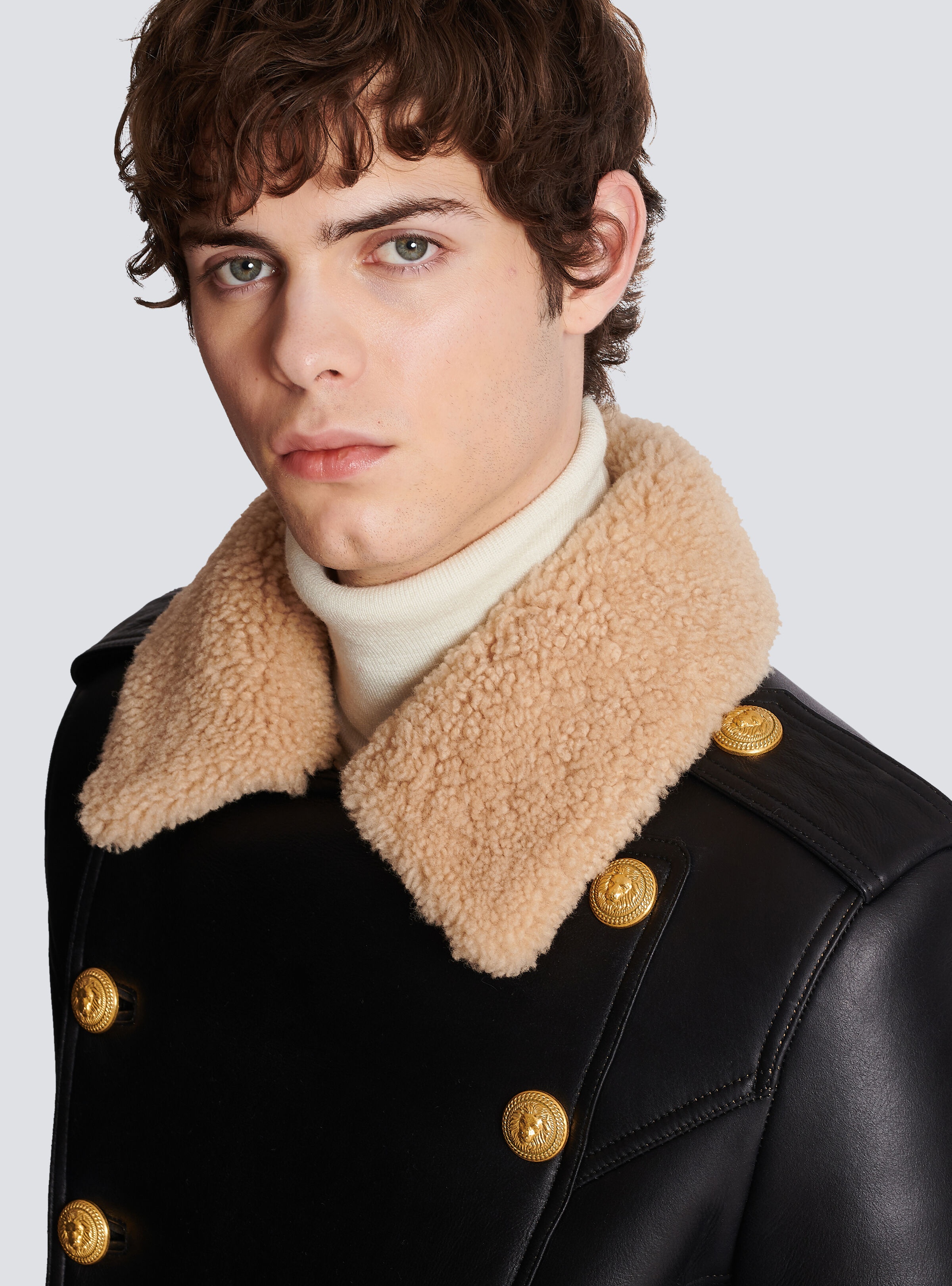 Long sheepskin coat - 8