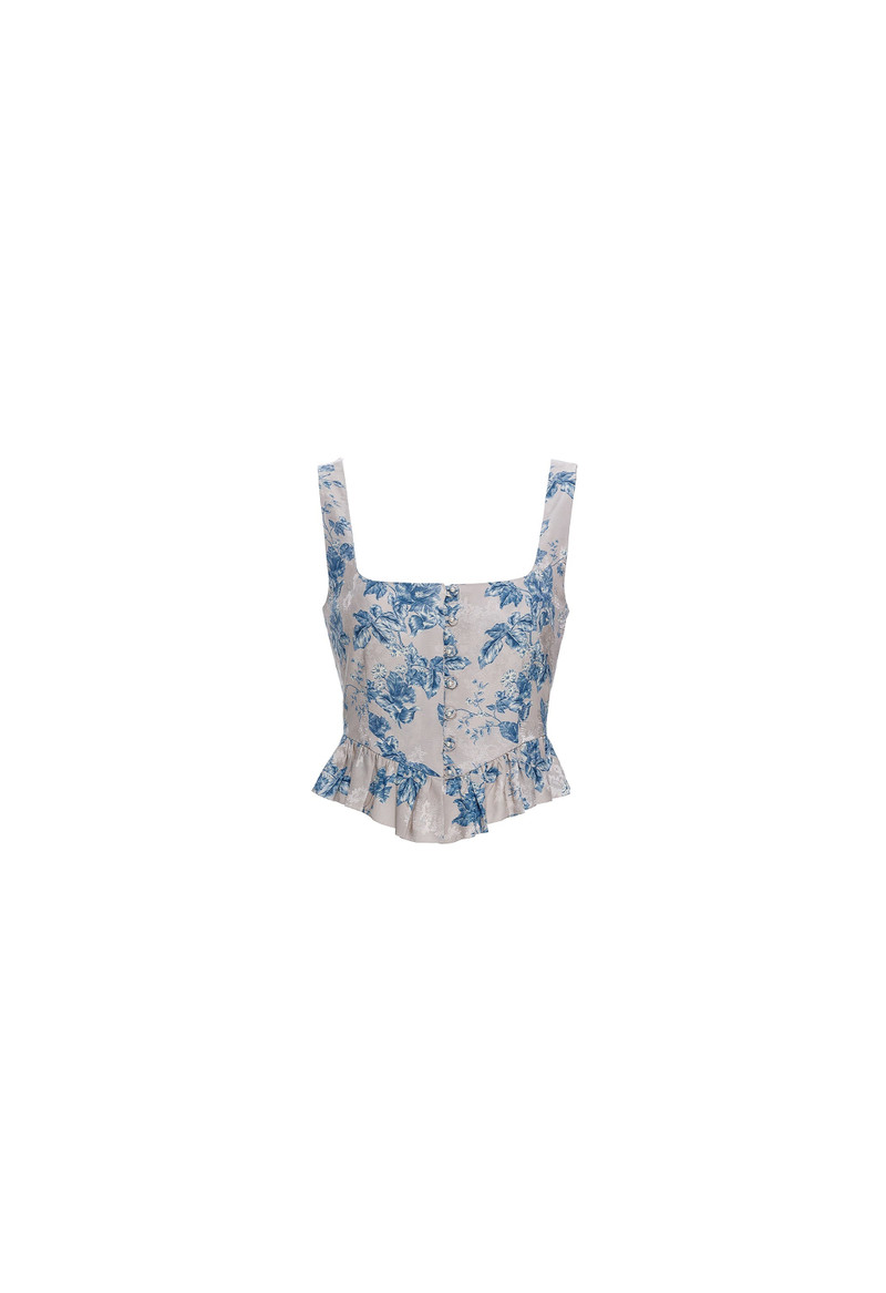 Eslabón Bougainvillea Cropped Top 1