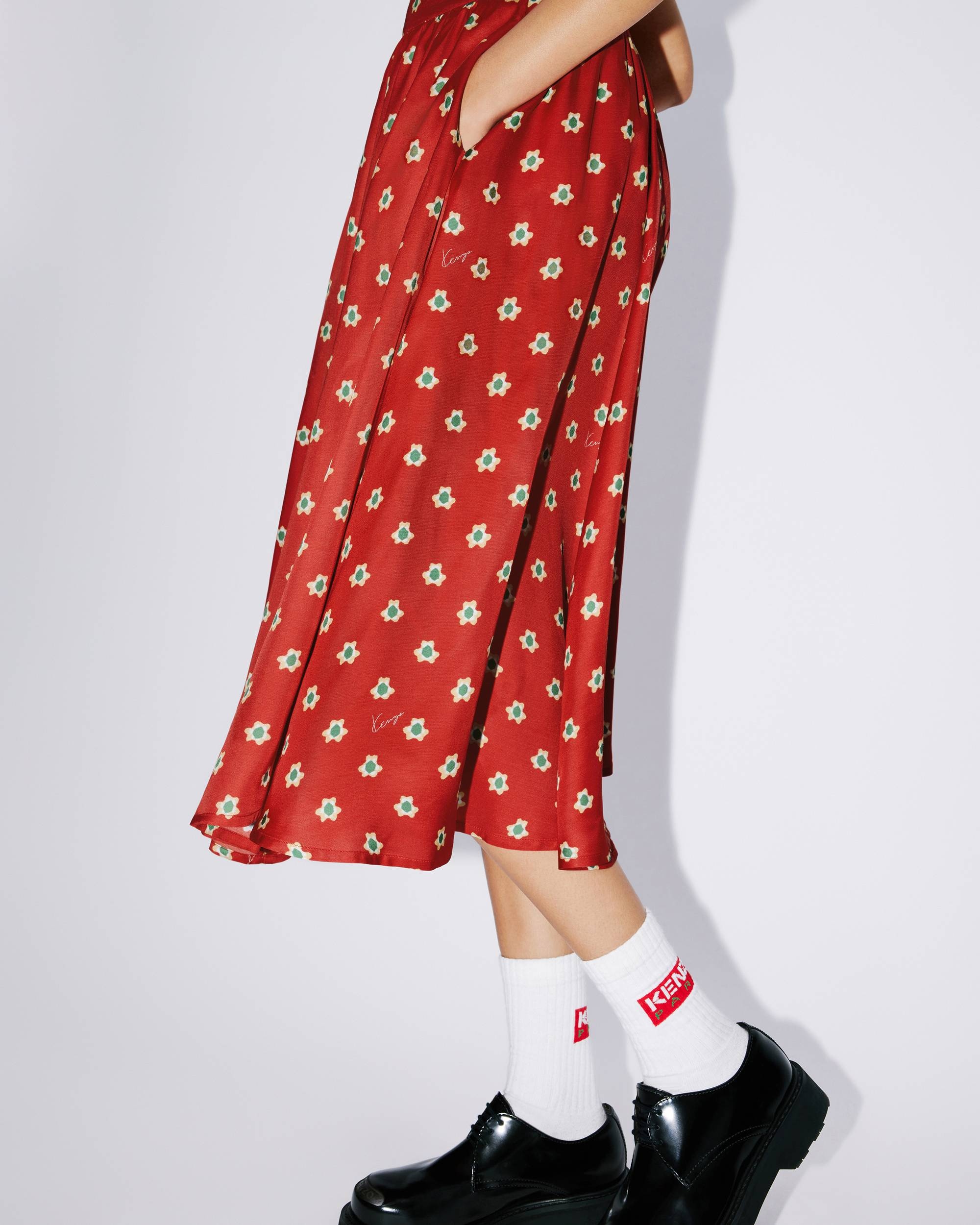 KENZO Teddy Flower midi skirt - 6