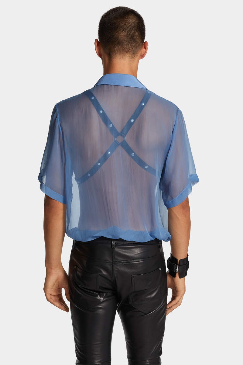 CHIFFON BOWLING SHIRT - 4