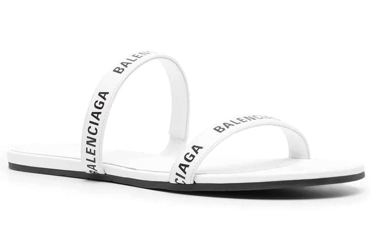 (WMNS) Balenciaga Round Sandals 'White Black' 694999WCAE19010 - 3