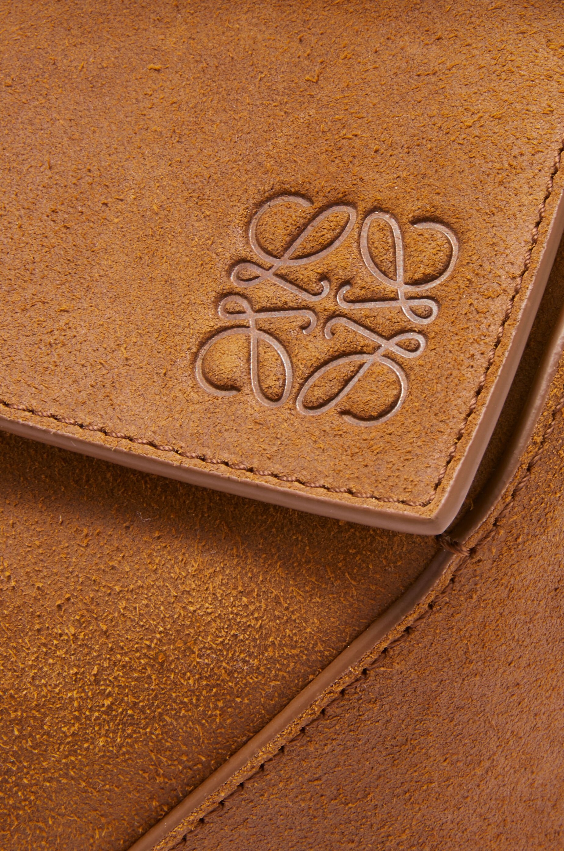 Large Puzzle bag in pressed suede - 7