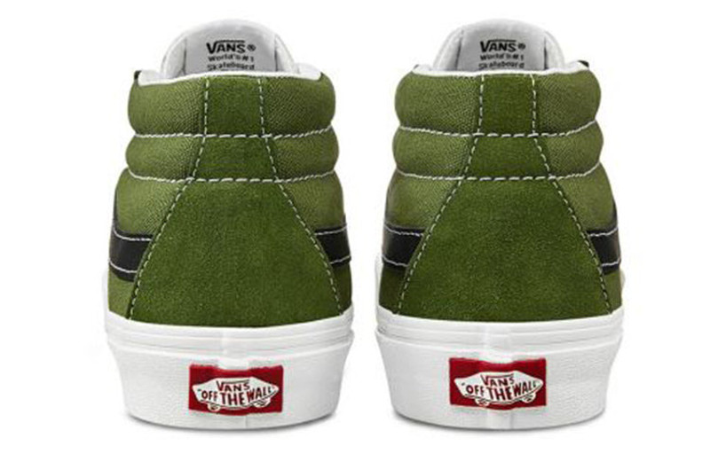 Vans Vans Sk8-Mid Low Top skate shoes Unisex dark green VN0A3WM3WZ6 outlook