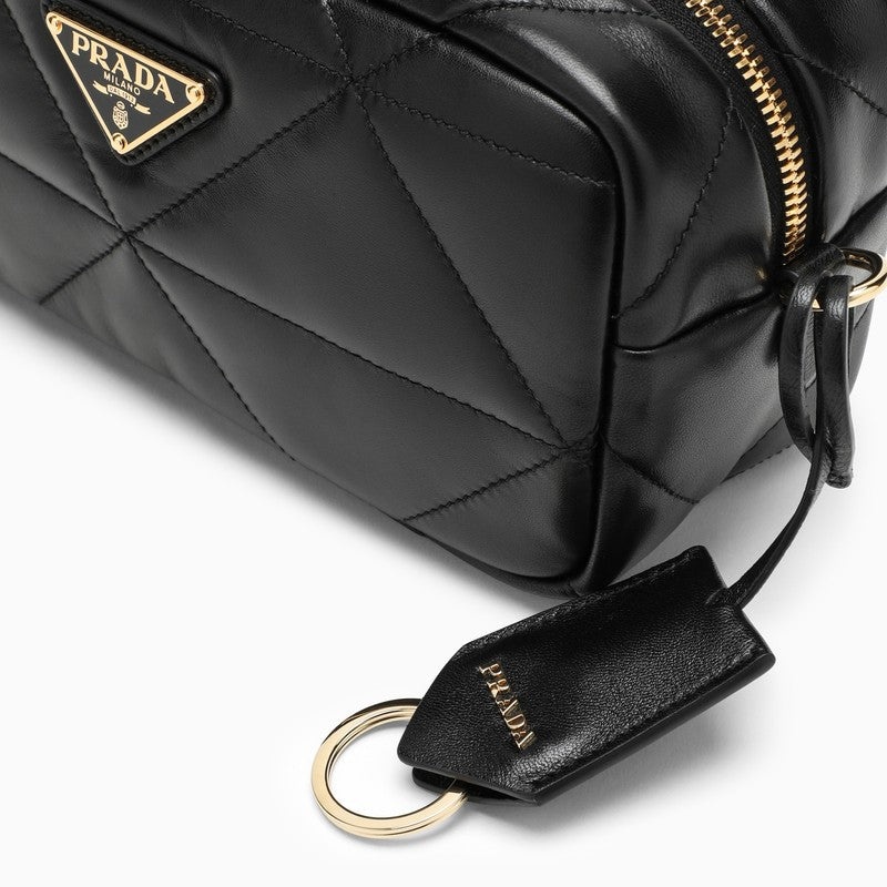 Prada Prada Black Quilted Leather Camera Bag luosophy REVERSIBLE