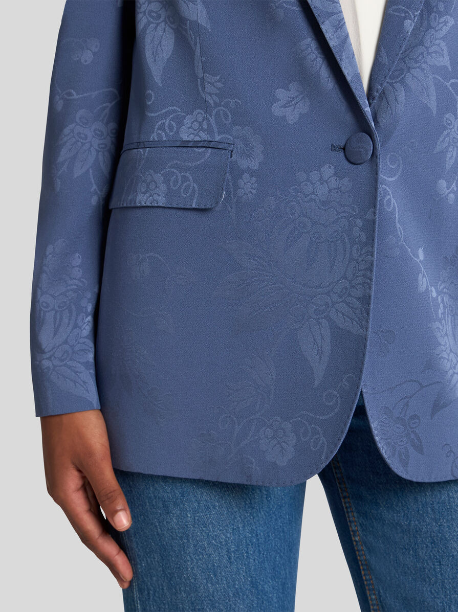 FLORAL JACQUARD JACKET - 2