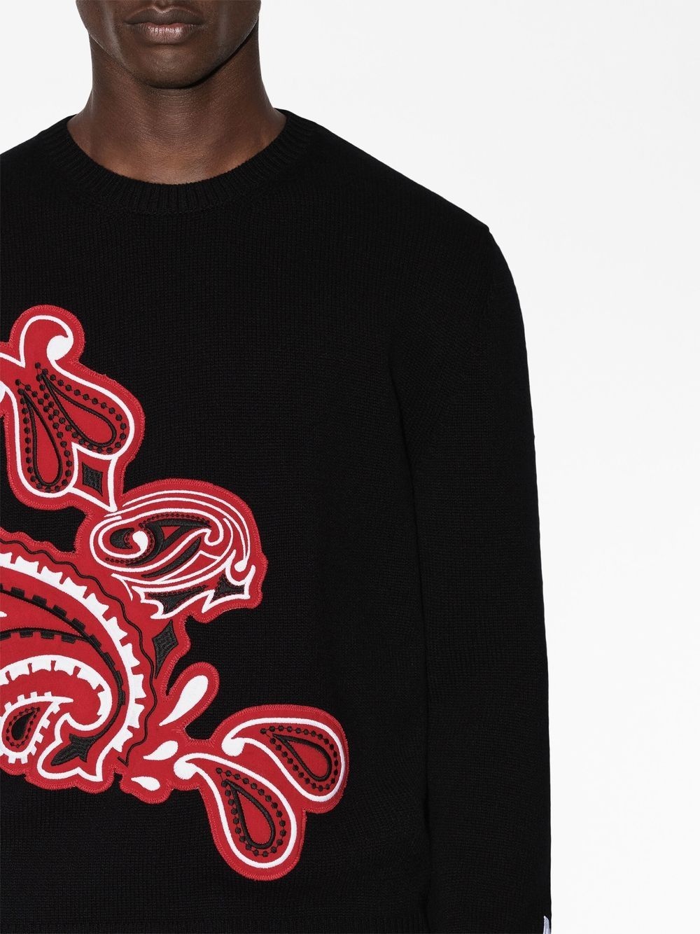 bandana-appliqué long-sleeve sweatshirt - 5