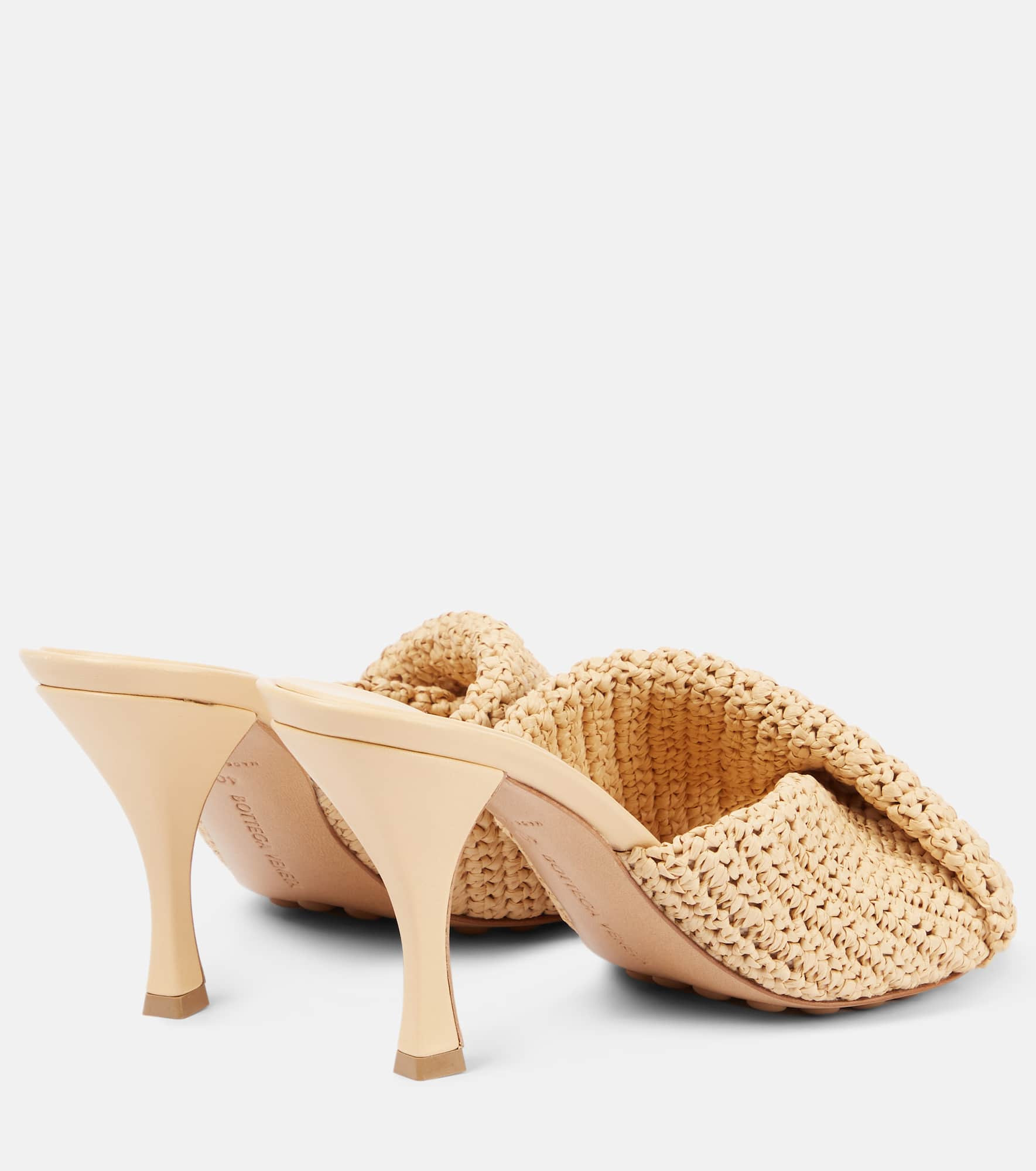 Blink 80 crochet raffia mules - 2