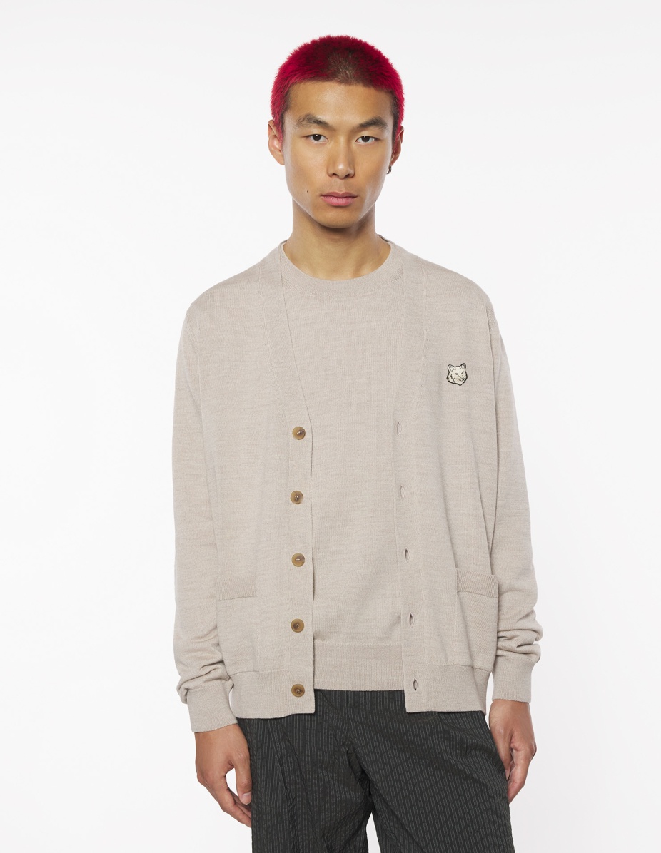 BOLD FOX HEAD PATCH REGULAR CARDIGAN - 3