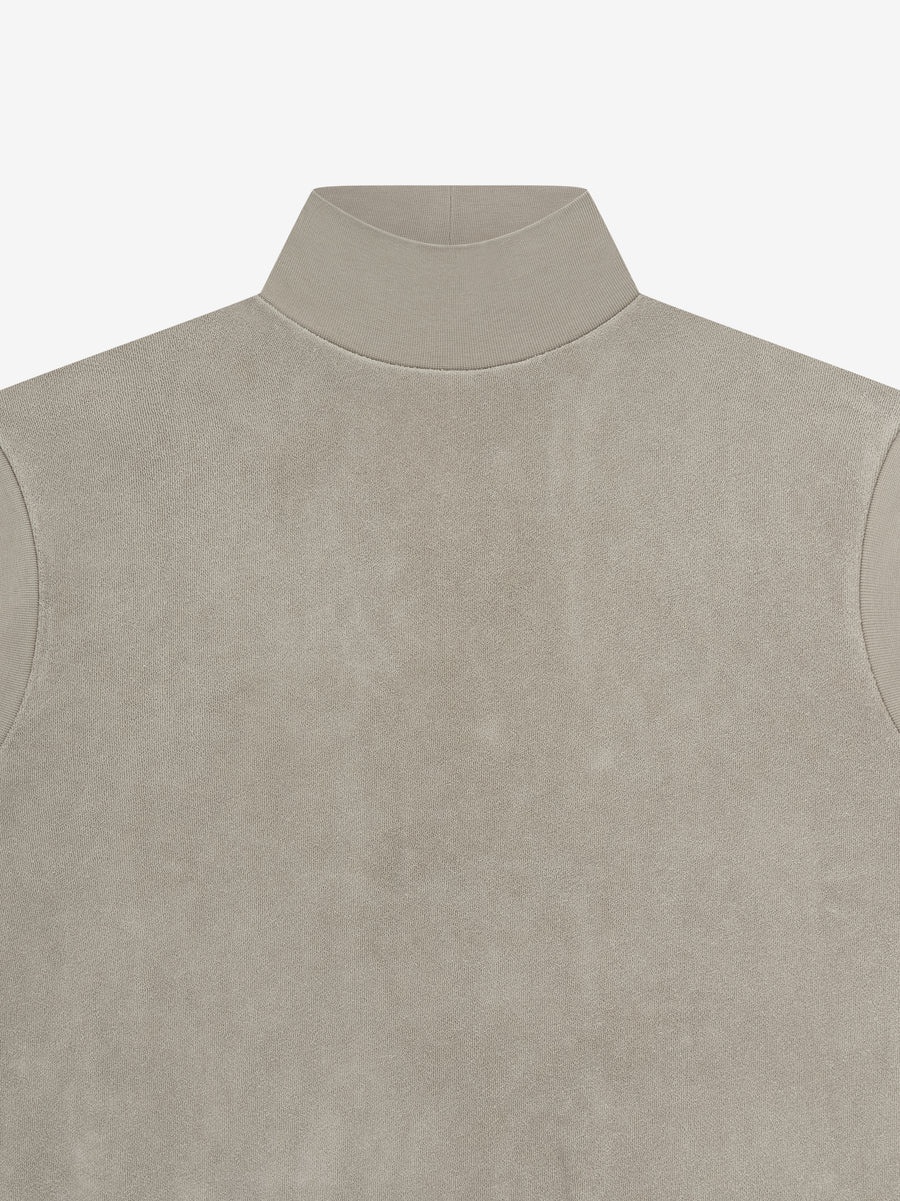 Womens Pullover Terry Mockneck Vest - 3