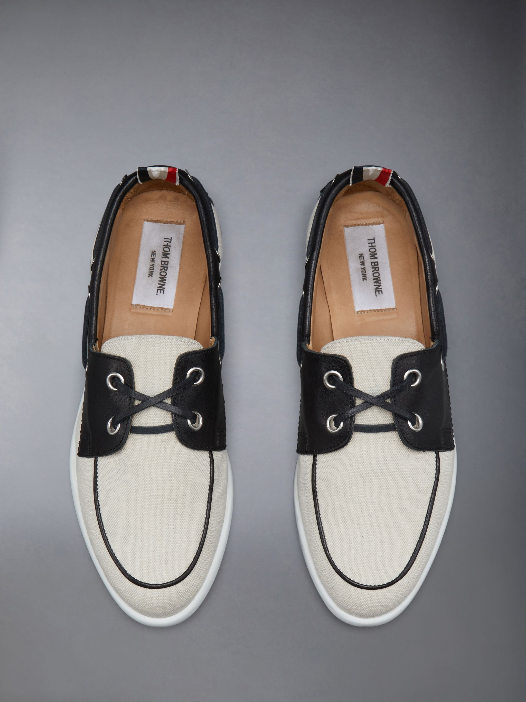 COTTON CANVAS BOAT SHOE - 5