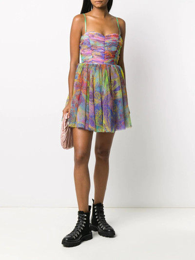 VERSACE JEANS COUTURE paisley print tulle dress  outlook