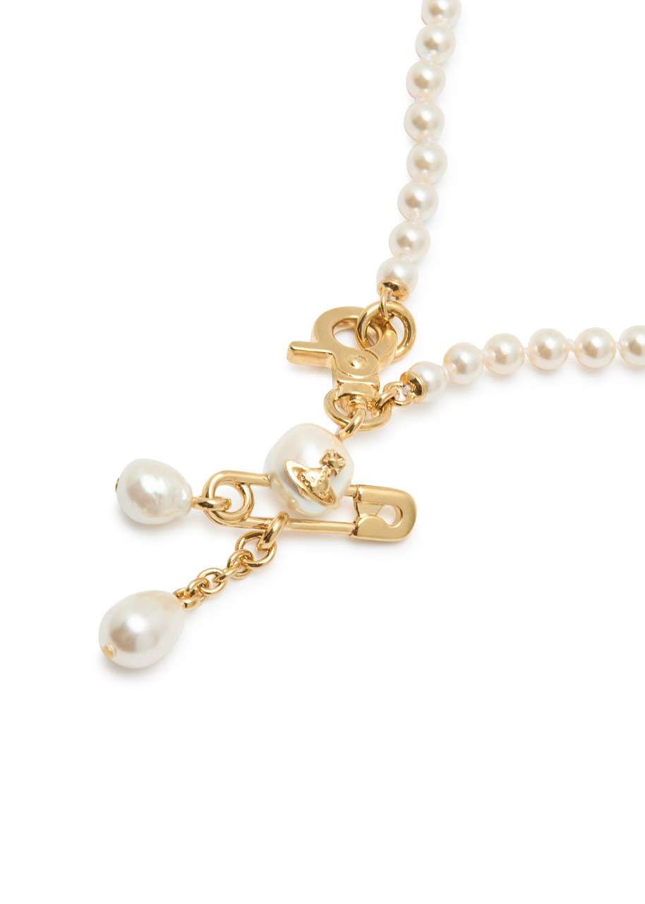 Vivienne Westwood Claude Small Faux Pearl Necklace - 4