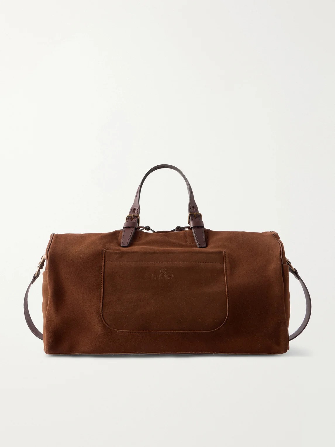 Voyage Leather-Trimmed Suede Weekend Bag - 1
