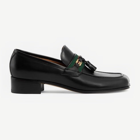 Gucci Interlocking G Web Loafers - 1