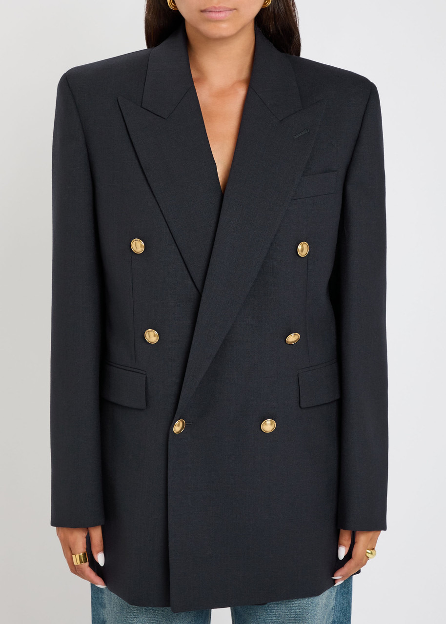 Yves Saint Laurent Double-breasted Wool Blazer - 2