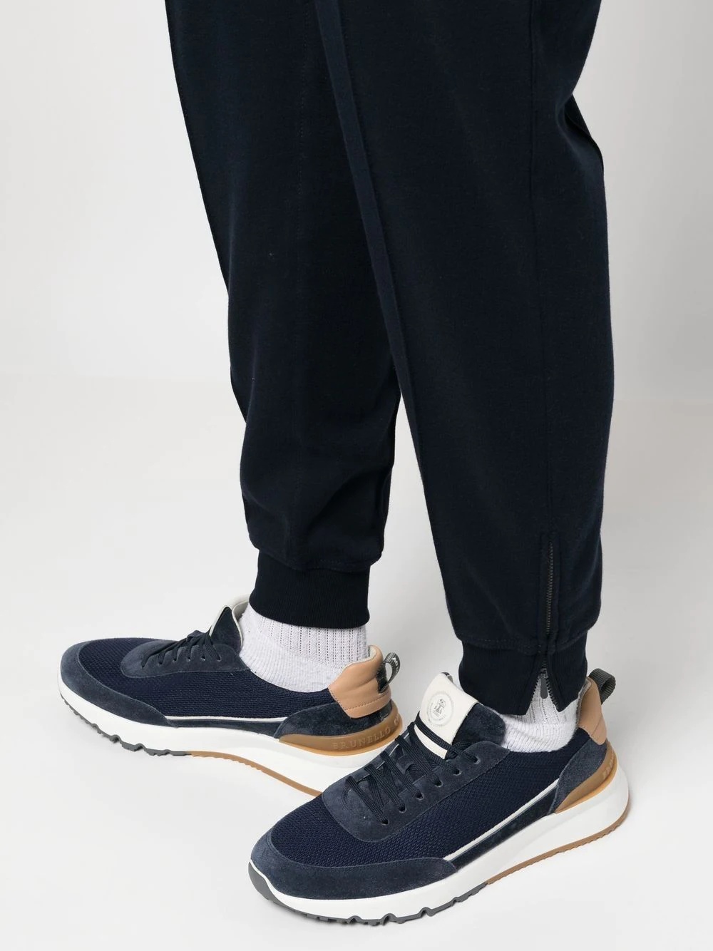 drawstring knitted track pants - 5