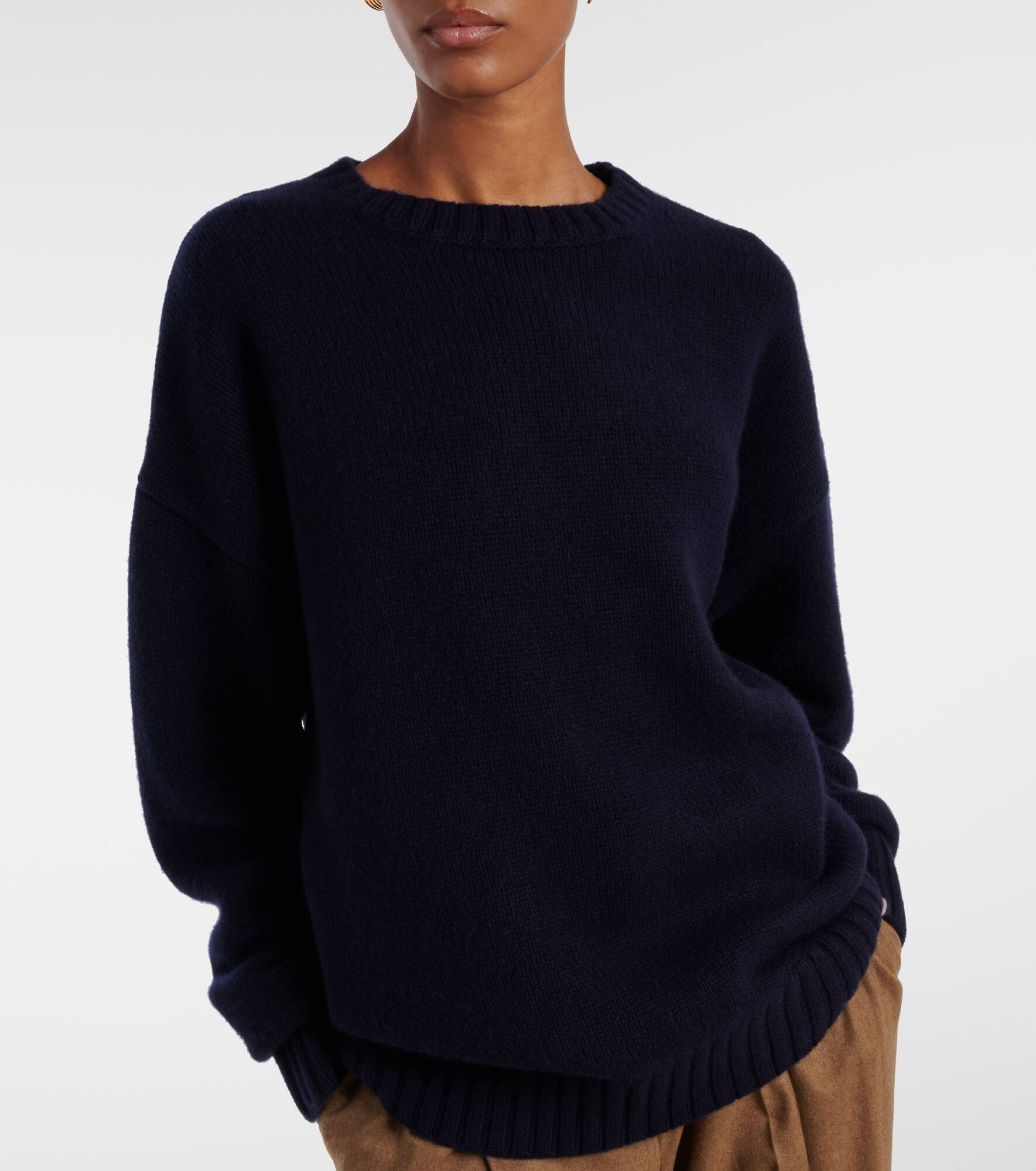 Lovely ribbed-knit cashmere sweater - 6