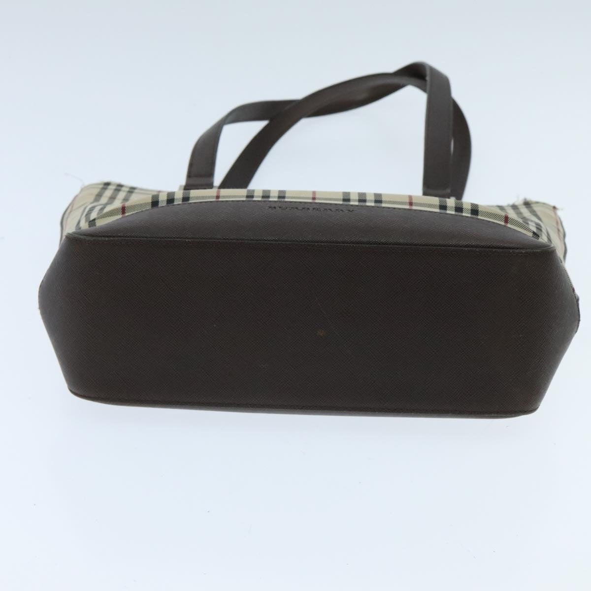 Burberry Nova Check Tote Bag Canvas Beige - 10